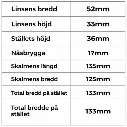 OptiVision™ | Stabila läsglasögon med lätt ram och bifokala glas