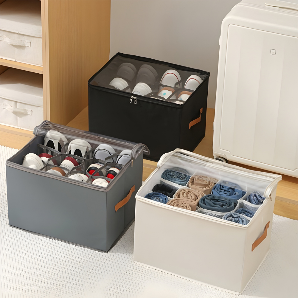 OrdenBoks™ | Sammenfoldelig Pladsbesparende Opbevaringsboks