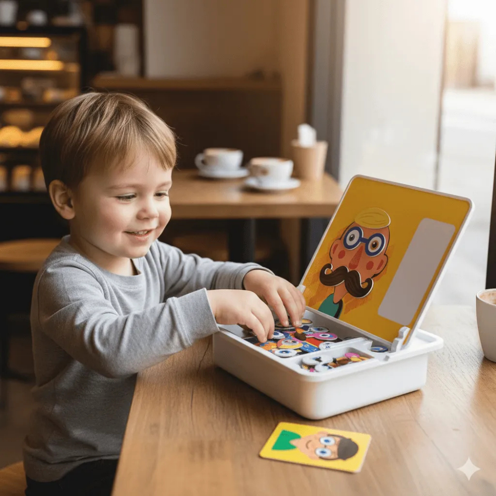 MosaIQ™ | Kreativt Montessori Træmagnetisk Puslespilssæt